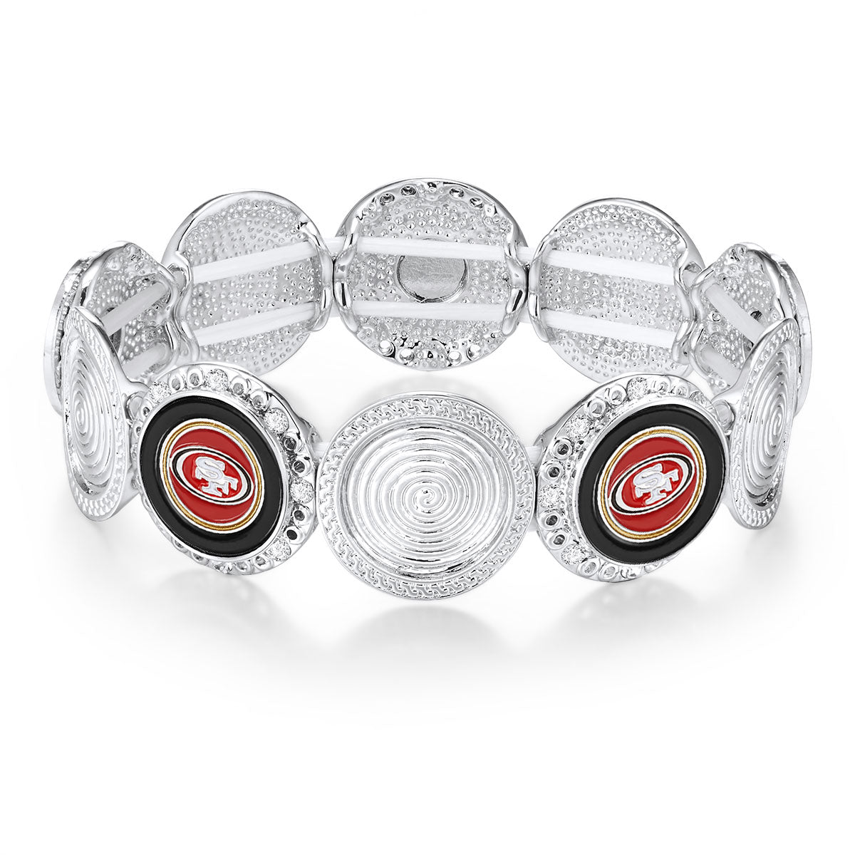 NFL Stretch Logo Bracelet - Gamedays Gear - San Francisco 49ers