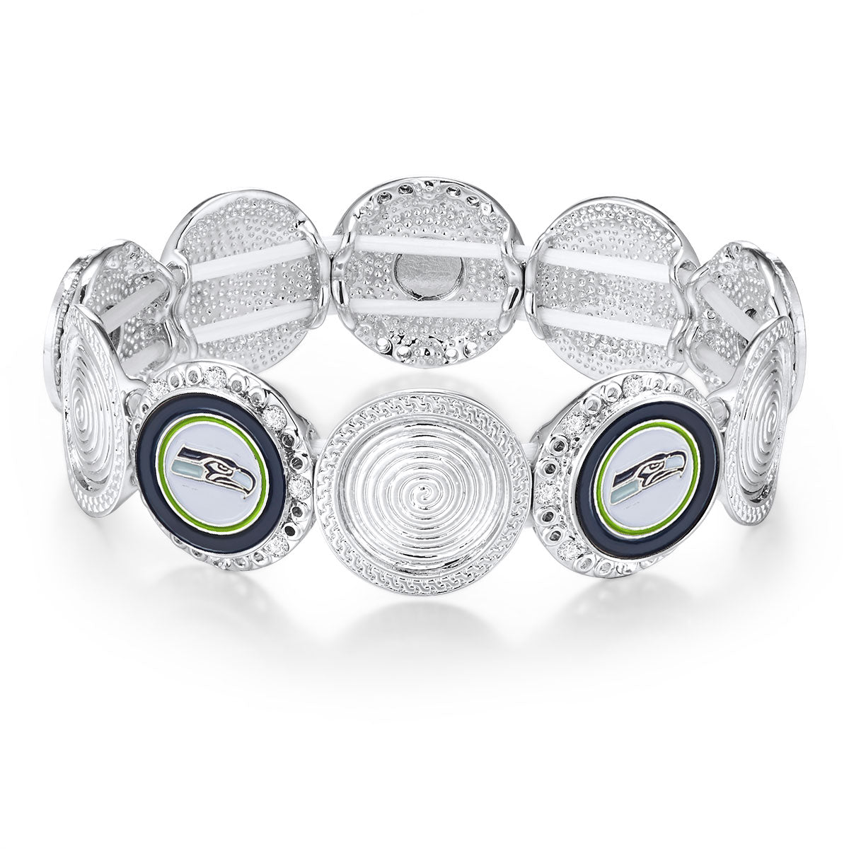 NFL Stretch Logo Bracelet - Gamedays Gear - Seattle Seahawks