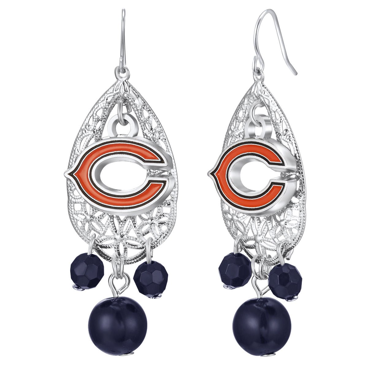 Gamedays Gear NFL Teardrop Logo Dangler Earrings E003 - 1006