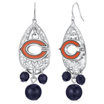 Gamedays Gear NFL Teardrop Logo Dangler Earrings E003 - 1006