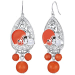 Gamedays Gear NFL Teardrop Logo Dangler Earrings E003 - 1008