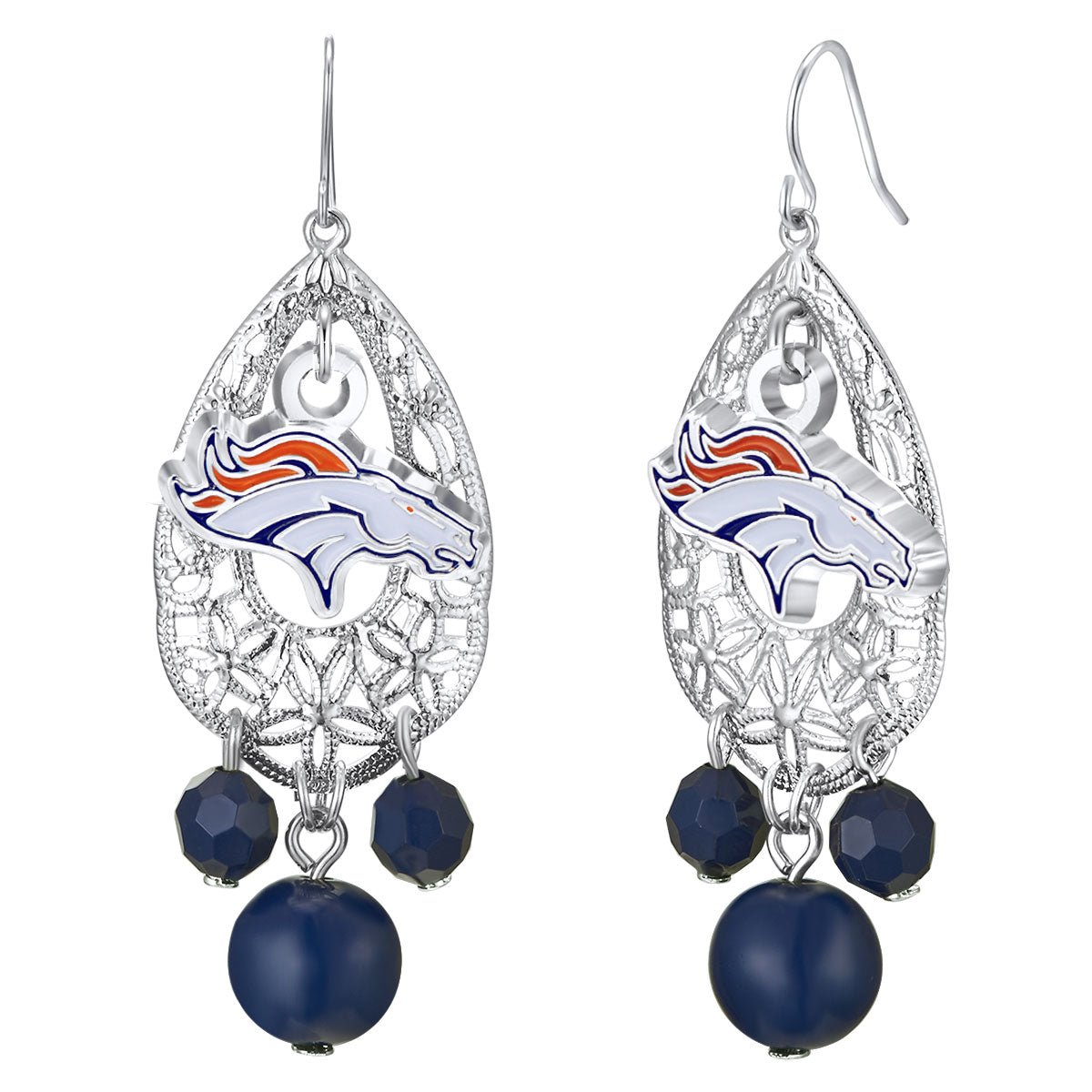 Gamedays Gear NFL Teardrop Logo Dangler Earrings E003 - 1010