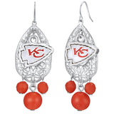 Gamedays Gear NFL Teardrop Logo Dangler Earrings E003 - 1016