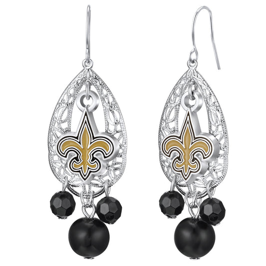 NFL Teardrop Logo Dangler Earrings - Gamedays Gear - San Francisco 49ers