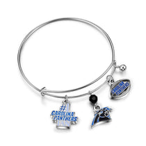 Carolina Panthers Three Charm Logo Bracelet