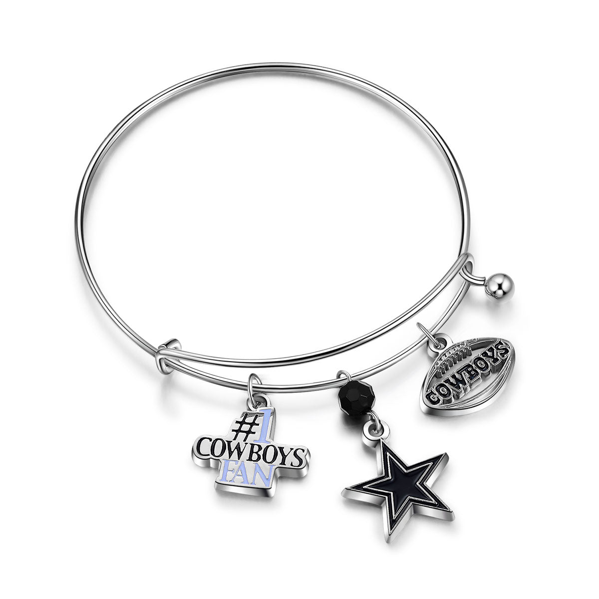 NFL Three Charm Logo Bracelet - Gamedays Gear - Dallas Cowboys