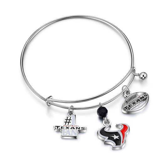 NFL Three Charm Logo Bracelet - Gamedays Gear - Kansas City Chiefs