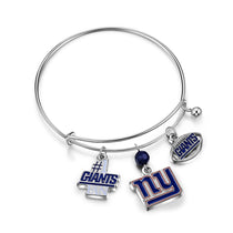 New York Giants Three Charm Logo Bracelet
