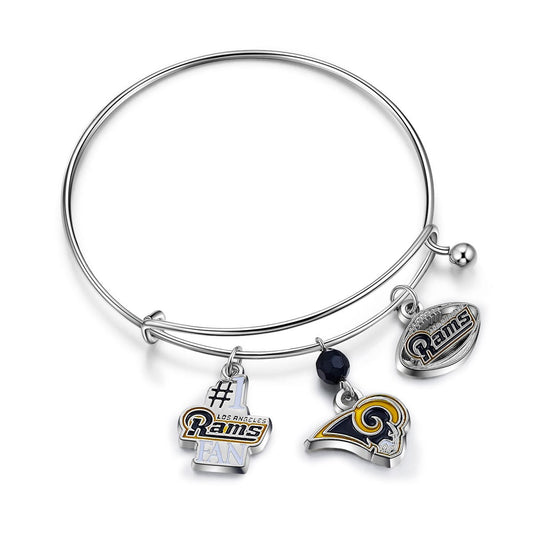 NFL Three Charm Logo Bracelet - Gamedays Gear - Kansas City Chiefs