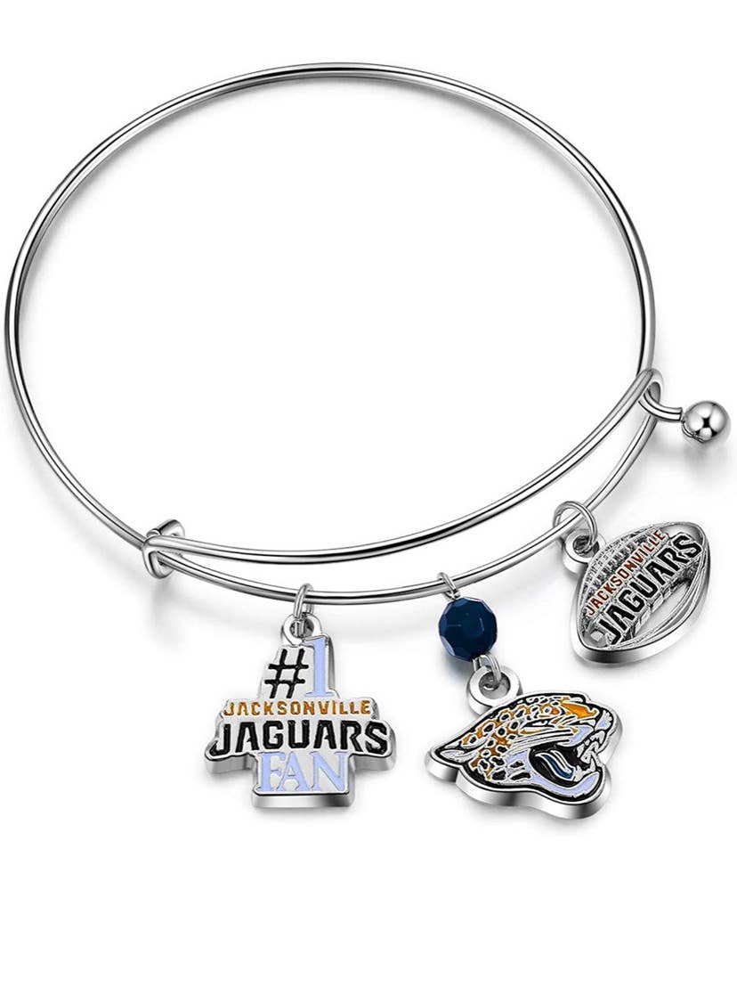 NFL Three Charm Logo Bracelet - Gamedays Gear - Tennessee Titans