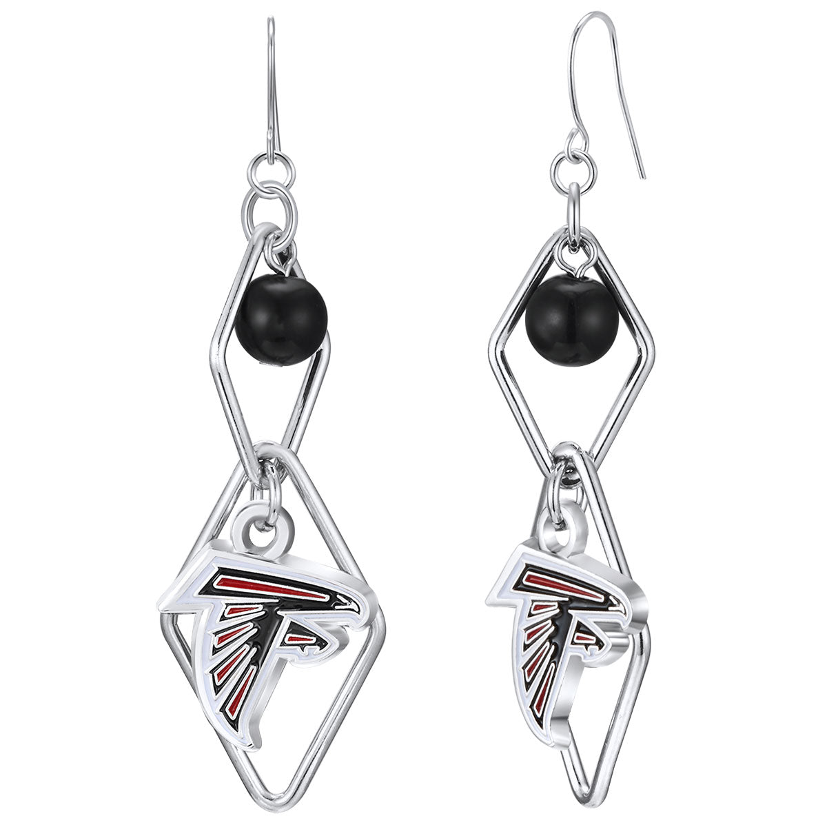 NFL Triangle Logo Dangler Earrings - Gamedays Gear - Atlanta Falcons