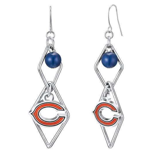 NFL Triangle Logo Dangler Earrings - Gamedays Gear - Kansas City Chiefs