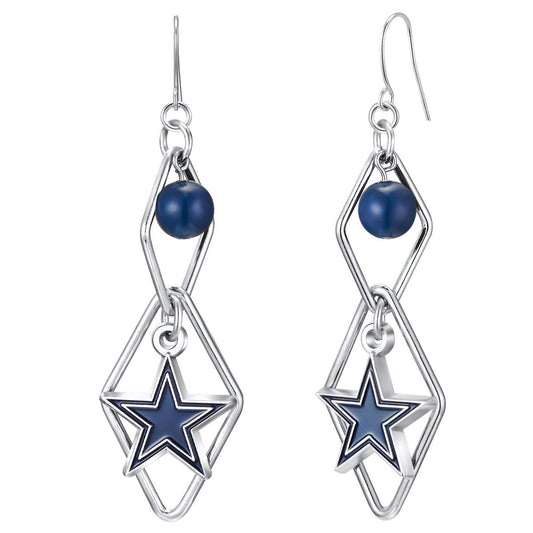 NFL Triangle Logo Dangler Earrings - Gamedays Gear - Kansas City Chiefs