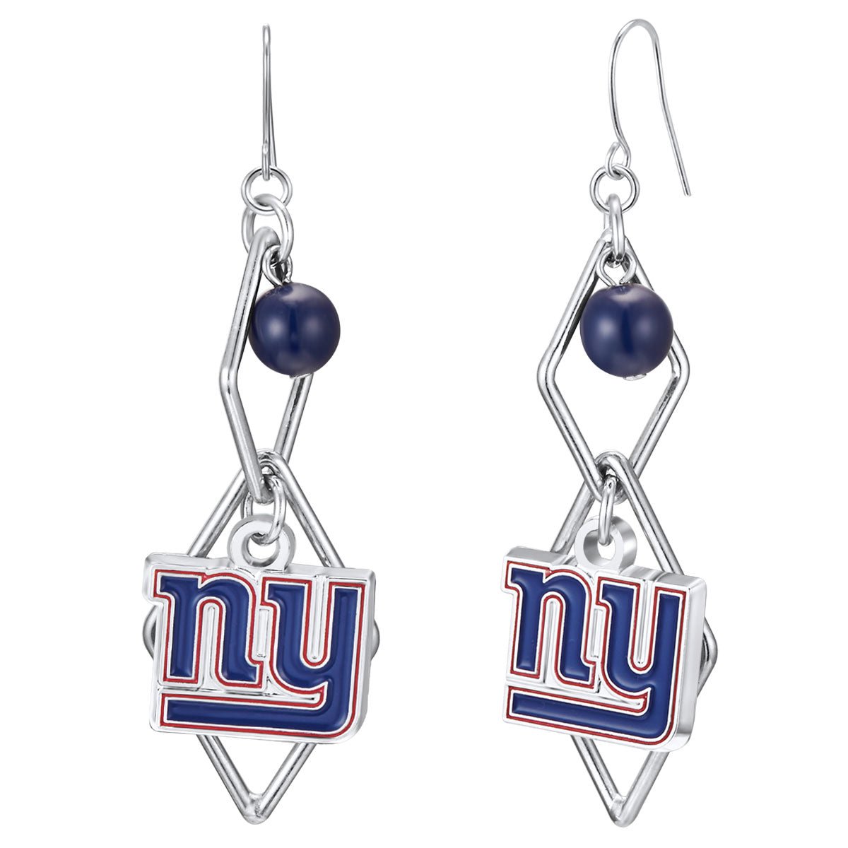 NFL Triangle Logo Dangler Earrings - Gamedays Gear - New York Giants