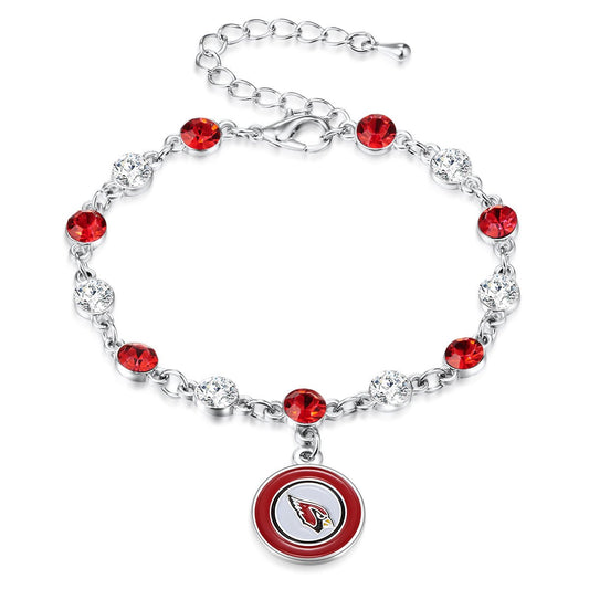 NFL Two Tone Crystal Bangle Bracelet - Gamedays Gear - San Francisco 49ers