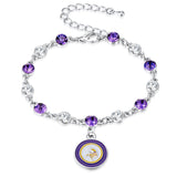 Gamedays Gear NFL Two Tone Crystal Bangle Bracelet B012 - 1018