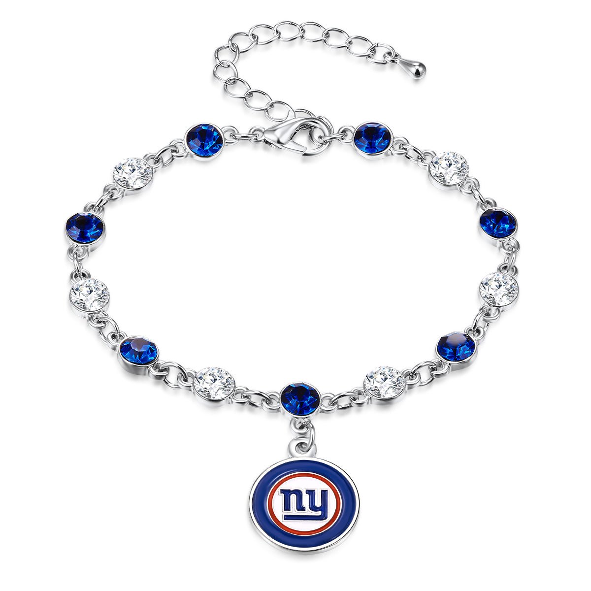 NFL Two Tone Crystal Bangle Bracelet - Gamedays Gear - New York Giants